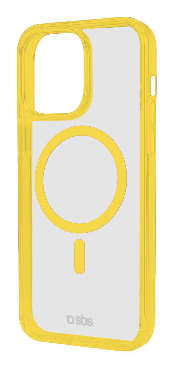 SBS TEMAGCOLIP1661PY custodia per cellulare 16 cm (6.3") Cover Trasparente, Giallo