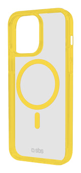 SBS TEMAGCOLIP1661PY custodia per cellulare 16 cm (6.3") Cover Trasparente, Giallo