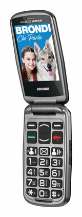 Brondi BRONDISICUROPL cellulare 7,11 cm (2.8") 82 g Nero Telefono con fotocamera