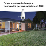 Imou Bulb Cam Telecamera di sicurezza motorizzata con attacco E27 con luce da 3W. Ideale per box, garage e dentro casa