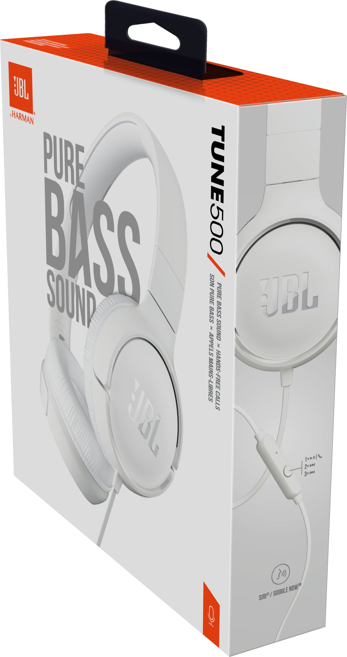 JBL Tune 500 Cuffie Cablato A Padiglione MUSICA Bianco