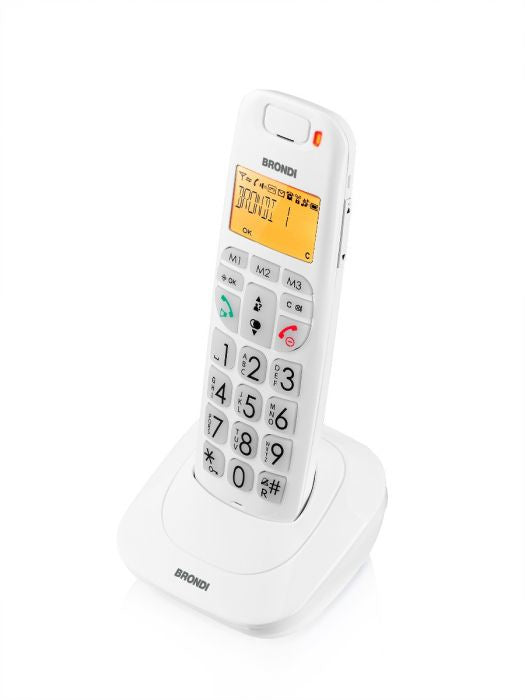 Brondi Bravo Bright Telefono DECT Identificatore di chiamata Bianco