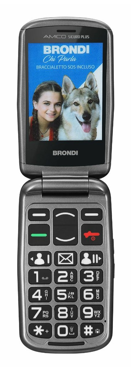 Brondi BRONDISICUROPL cellulare 7,11 cm (2.8") 82 g Nero Telefono con fotocamera