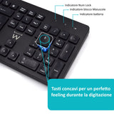 Ewent EW3255 tastiera Mouse incluso Universale QWERTY Italiano Nero