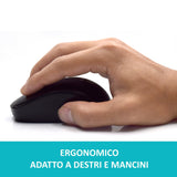 Ewent EW3255 tastiera Mouse incluso Universale QWERTY Italiano Nero