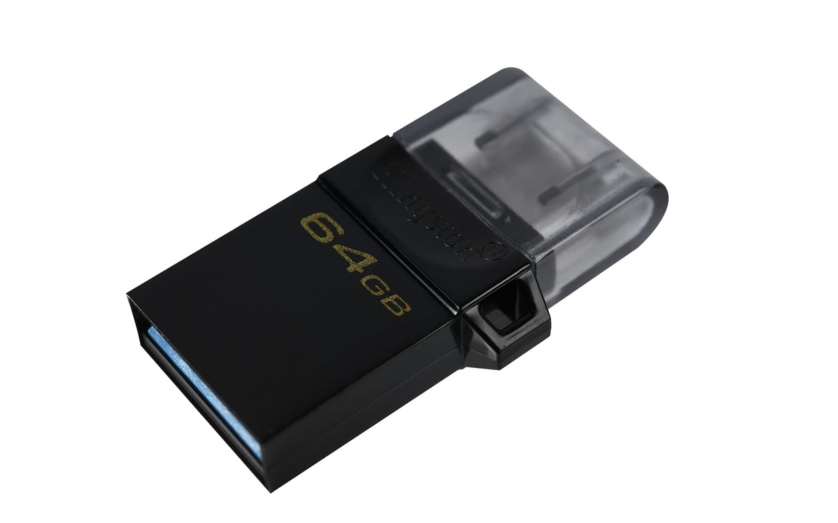 Kingston Technology DataTraveler microDuo3 G2 unità flash USB 64 GB USB Type-A / Micro-USB 3.2 Gen 1 (3.1 Gen 1) Nero