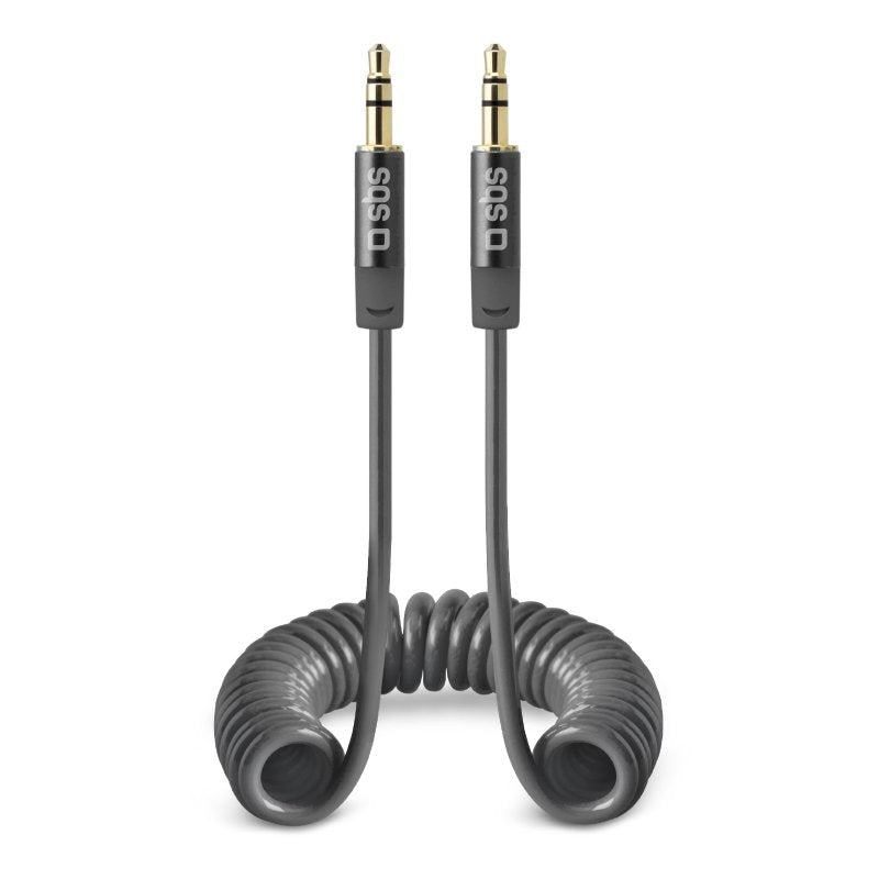 SBS TECABLE35SPIRDG cavo audio 1,3 m 3.5mm Grigio