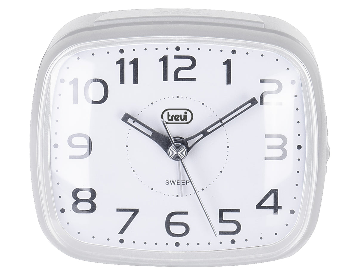 Trevi SL 3054 - orologio/sveglia al quarzo con tasto snooze/light, suoneria elettronica, movimento silenzioso sweep