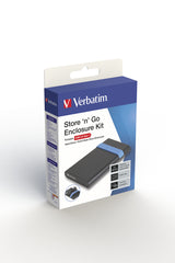 Verbatim Store'N'Go Enclosure Kit Box esterno HDD/SSD Nero, Blu 2.5"