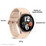 Samsung Galaxy Watch4 40mm Smartwatch Ghiera Touch Alluminio Memoria 16GB Pink Gold