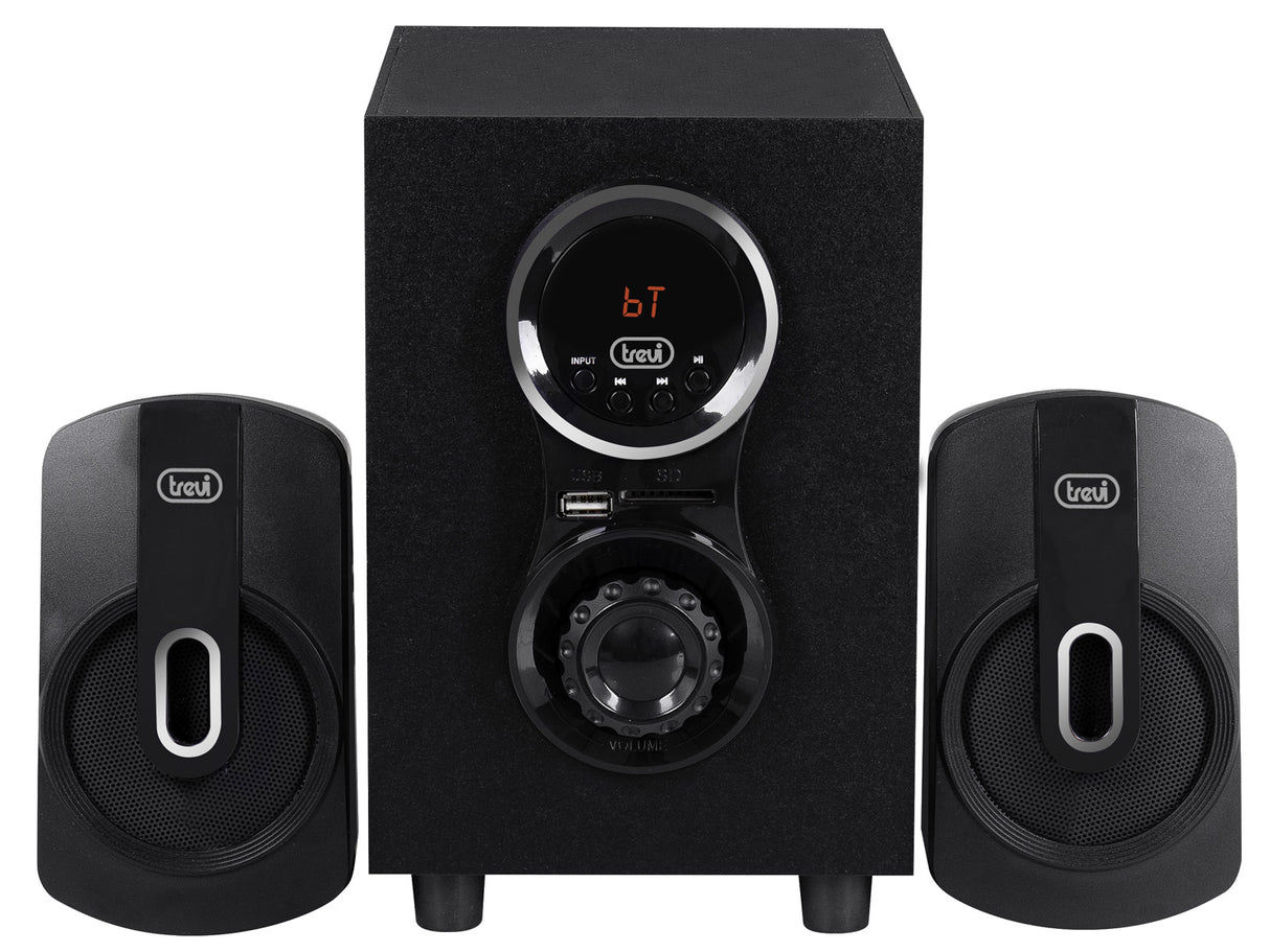 Trevi SET DI ALTOPARLANTI WIRELESS 30W CON SUBWOOFER USB SD RCA AVX 615 BT