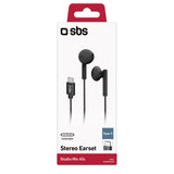 SBS Studio Mix 65c Cuffie Cablato In-ear Musica e Chiamate USB tipo-C Nero