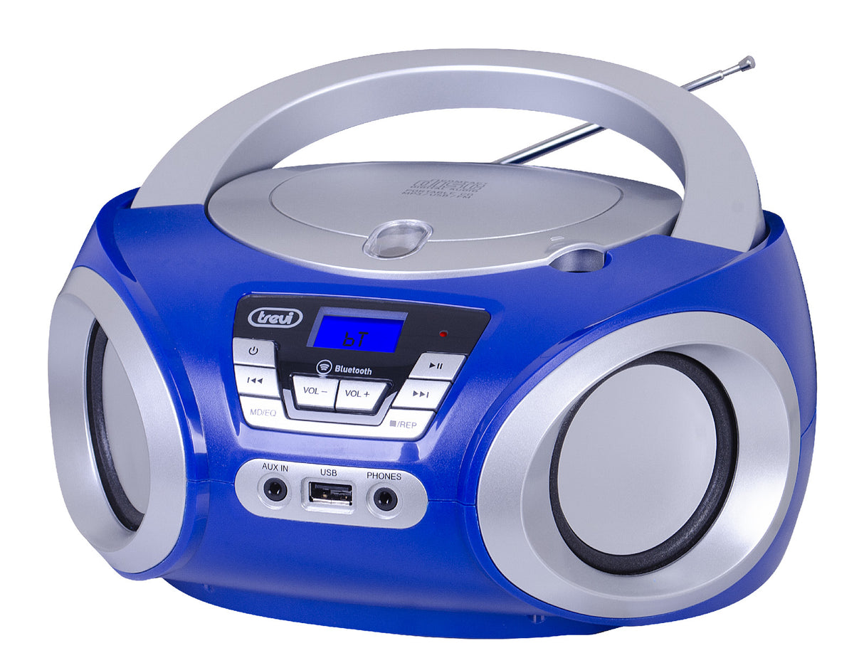 Trevi STEREO PORTATILE BOOMBOX CD WIRELESS USB AUX-IN CMP 544 BT BLU