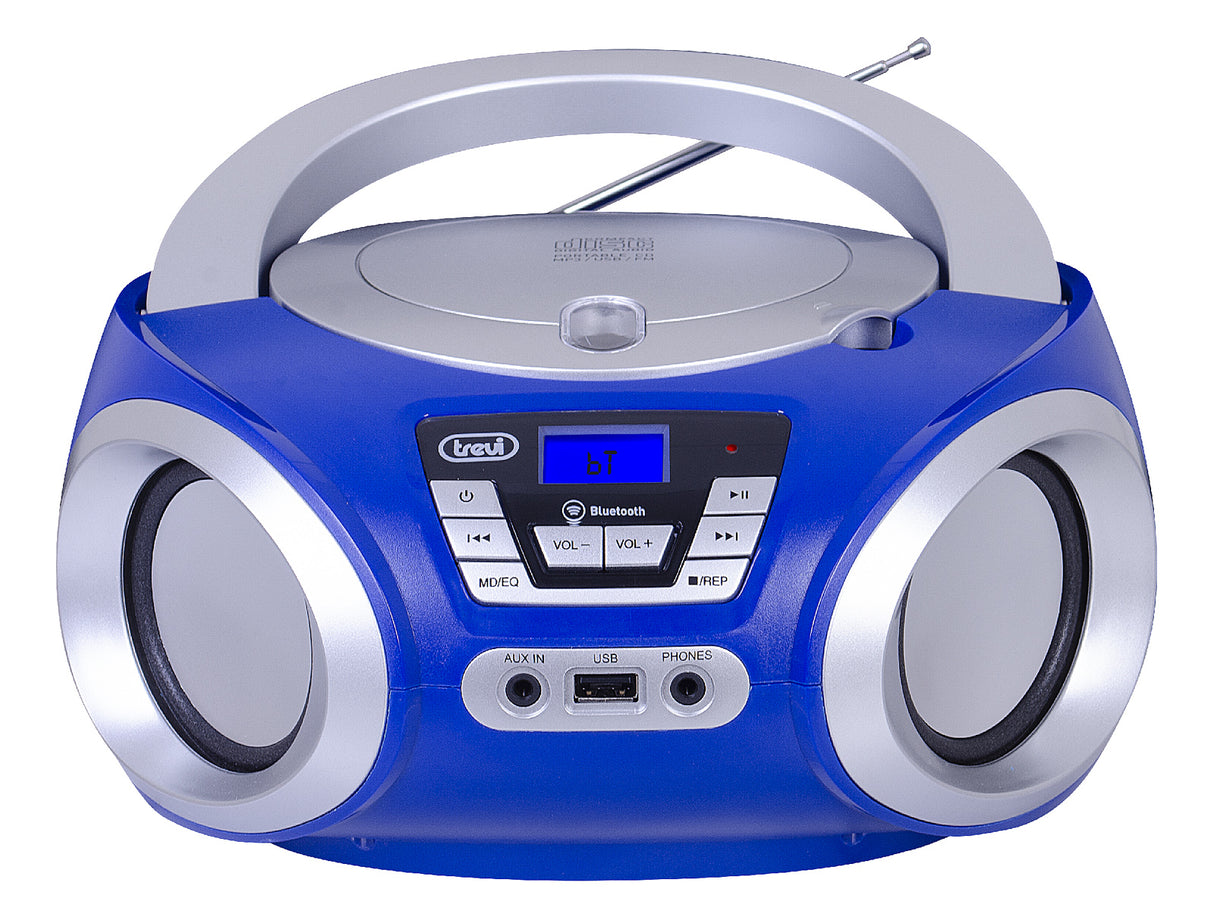 Trevi STEREO PORTATILE BOOMBOX CD WIRELESS USB AUX-IN CMP 544 BT BLU