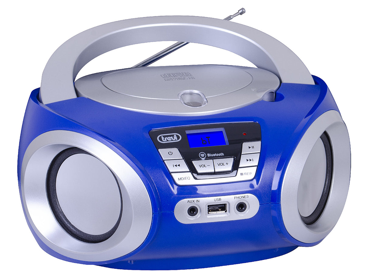 Trevi STEREO PORTATILE BOOMBOX CD WIRELESS USB AUX-IN CMP 544 BT BLU