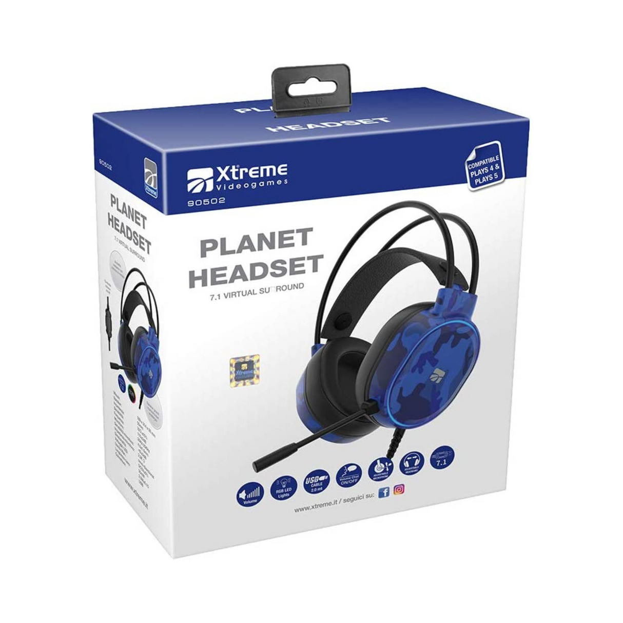 Xtreme 90502 Cuffia Gaming Planet