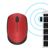 Logitech M171 Red-K mouse Ufficio Ambidestro RF Wireless Ottico 1000 DPI